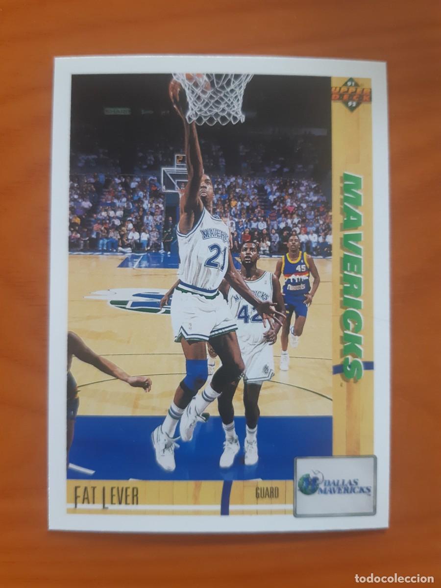 Colecionismo desportivo: N&deg;157 FAT LEVER (DALLAS MAVERICKS) NBA 91-92 UPPER DECK 1991 1992