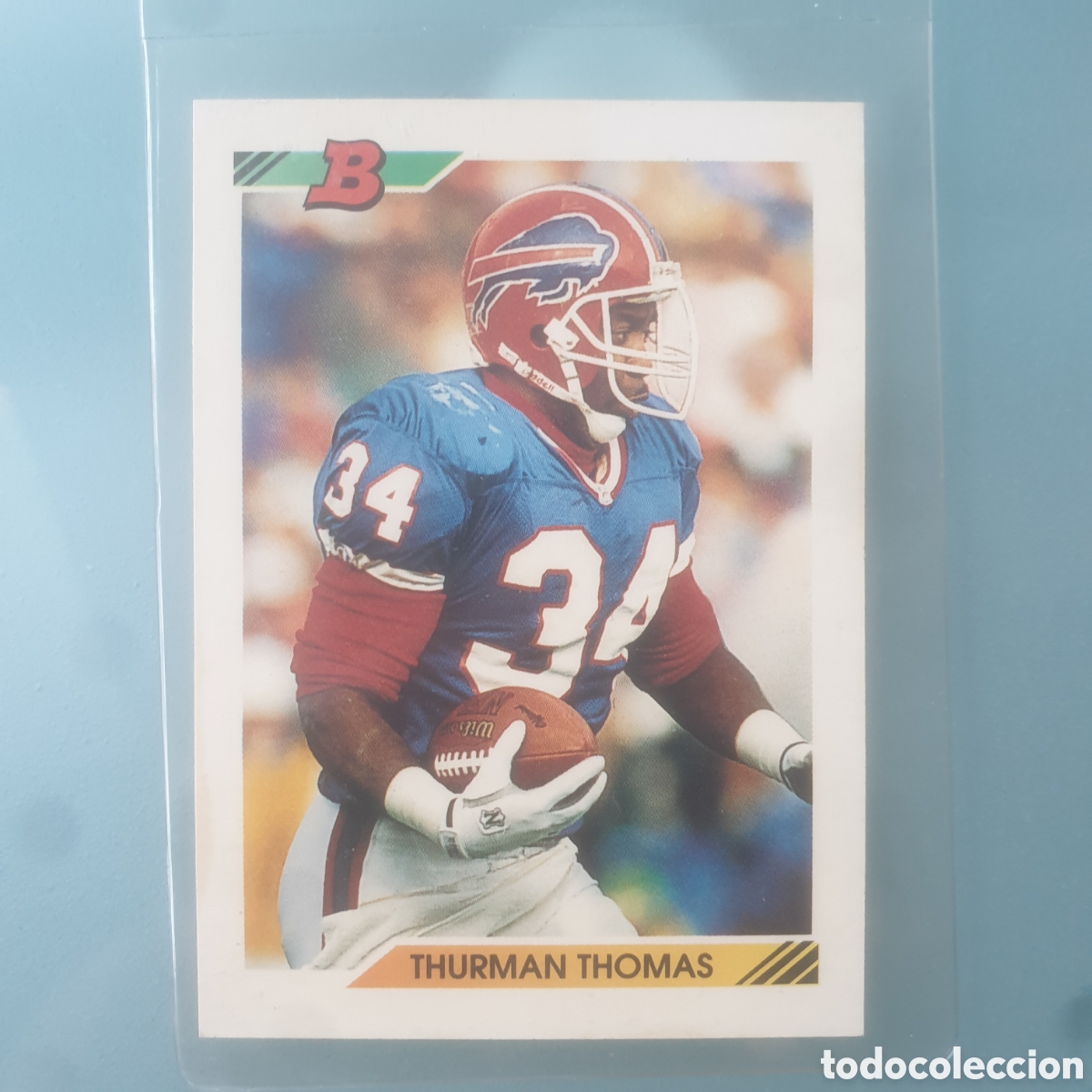 thurman thomas bowman 1992 buffalo bills nfl al - Buy Collectible stickers  of other sports on todocoleccion