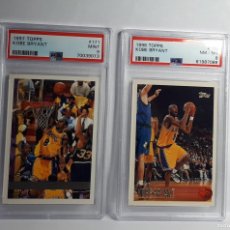 Coleccionismo deportivo: LOTE TOPPS NBA ROOKIE CARD KOBE BRYANT PSA 1996 + 1997 LOS ANGELES LAKERS