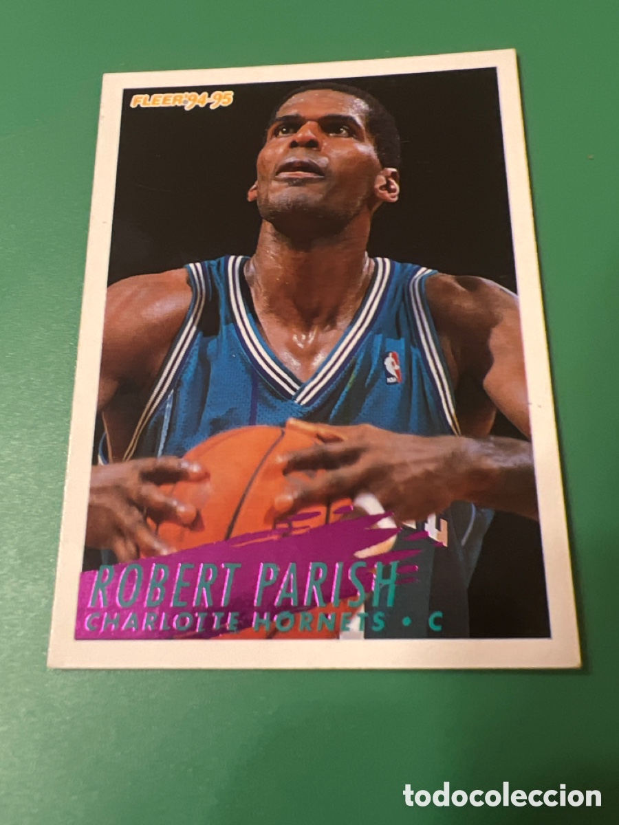 Colecionismo desportivo: C1295. ROBERT PARISH (CHARLOTTE HORNETS) - N&deg; 28 - NBA BASKETBALL 1994-1995 - FLEER 94-95.