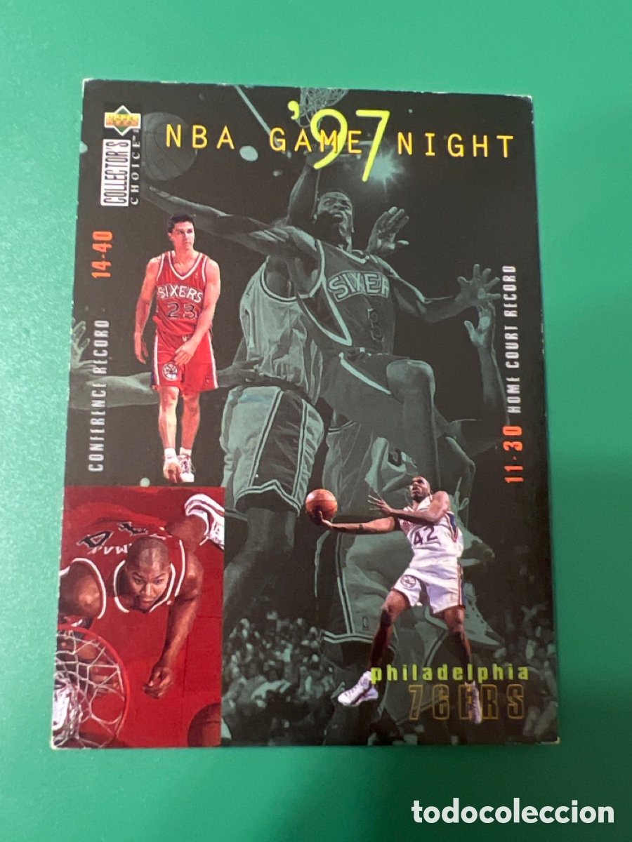 Sammelleidenschaft Sport: C1301. UPPER DECK NBA 1997 N&deg; 175 NBA GAME NIGHT 97 PHILADELPHIA 76ERS SIXERS - BASKETBALL 97