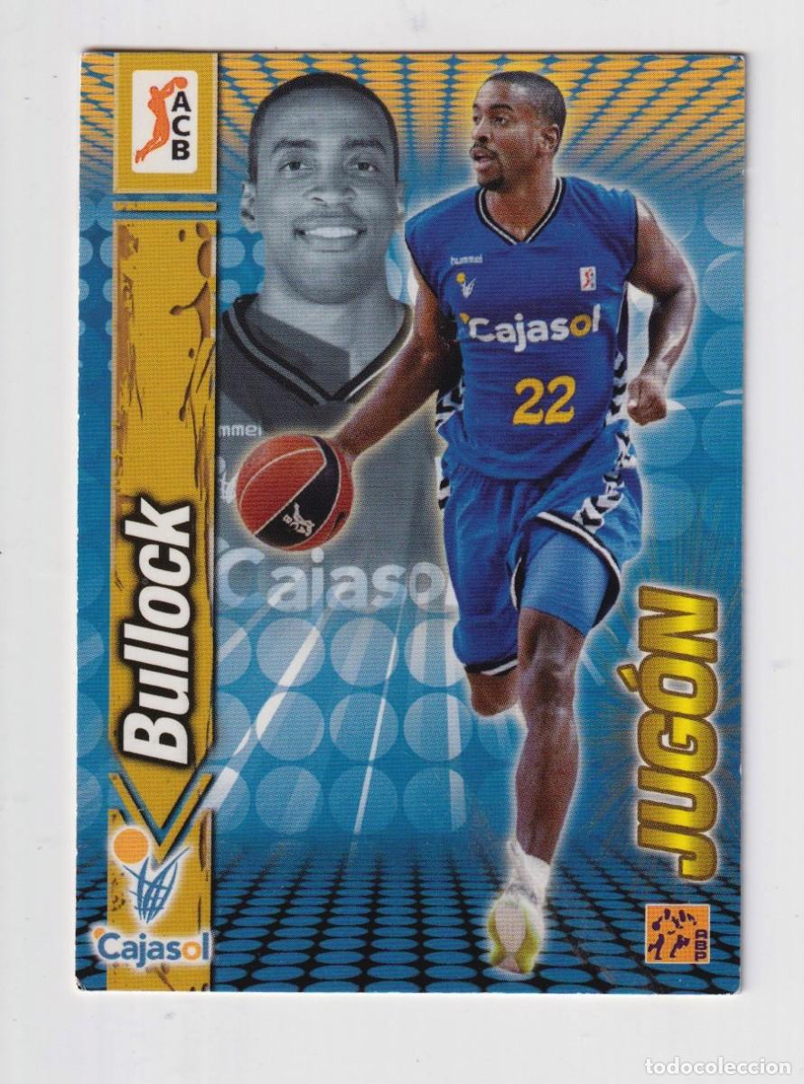 Colecionismo desportivo: CROMO n&ordm; 142 BULLOCK JUG&Oacute;N MINI TEST ACB 2008-2009 DE PANINI. 50 ANIVERSARIO