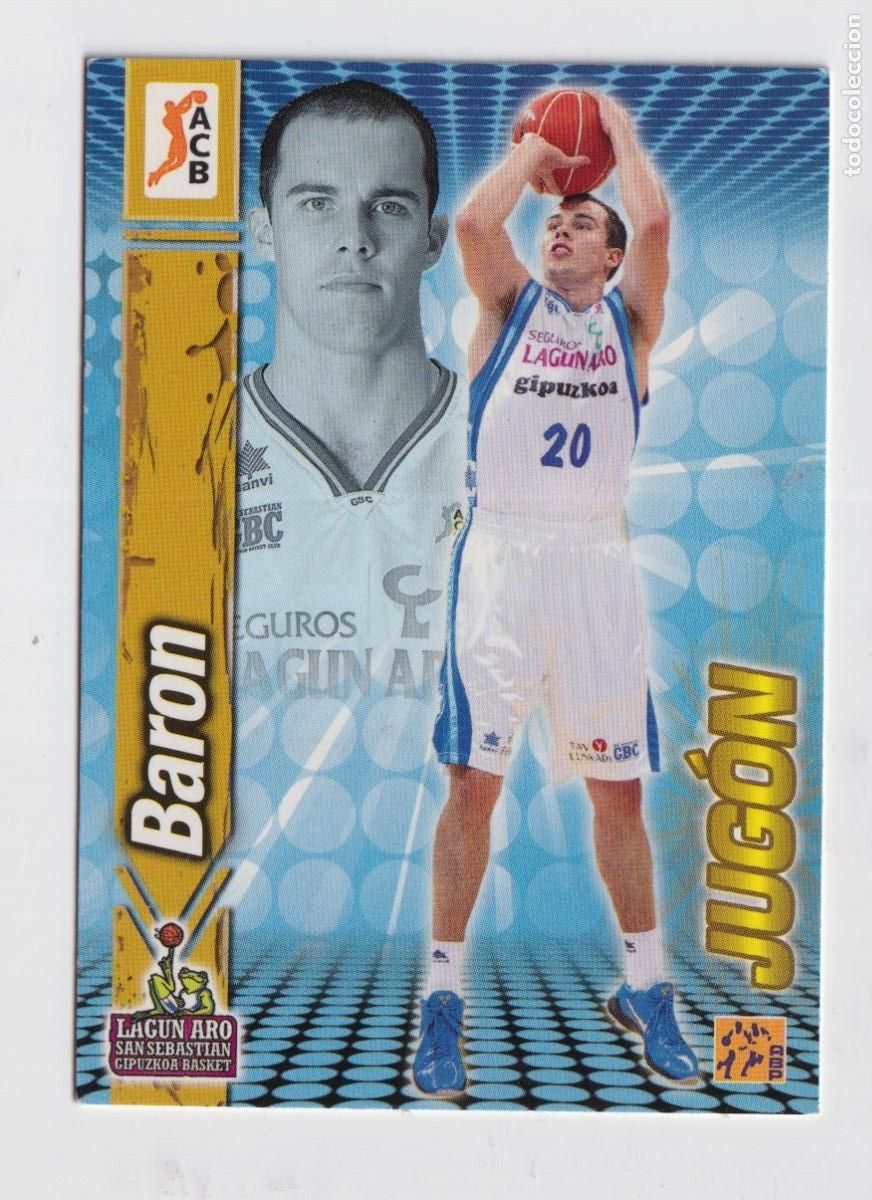 Colecionismo desportivo: CROMO n&ordm; 214 BARON JUG&Oacute;N MINI TEST ACB 2008-2009 DE PANINI. 50 ANIVERSARIO