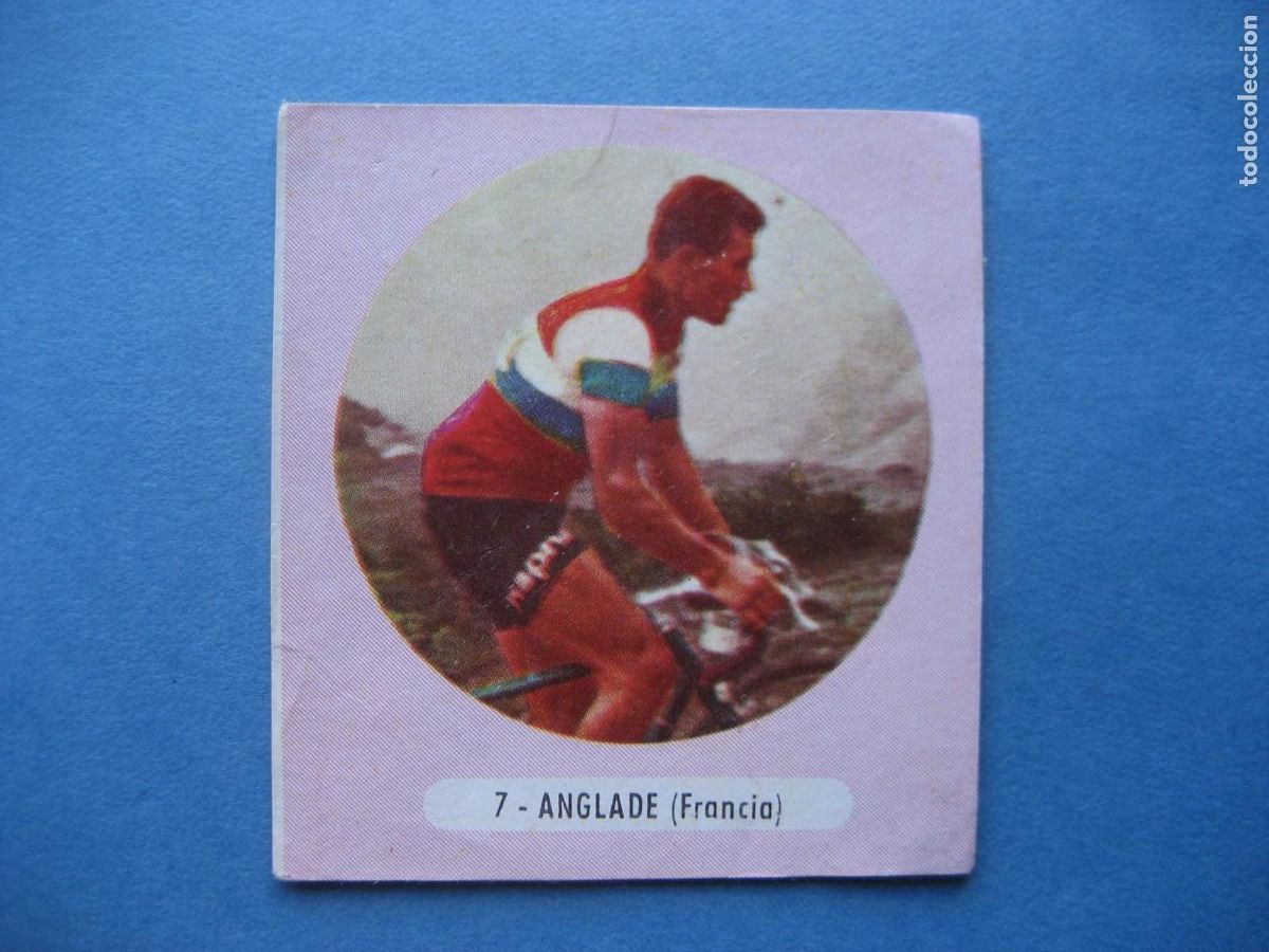 Coleccionismo deportivo: CICLISMO: CROMO N&ordm; 7 ANGLADE - FIGURAS DEL CICLISMO - EXCLUSIVAS TRIUNFO 1962
