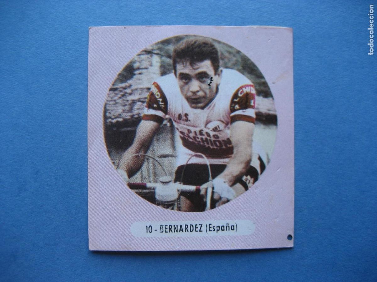 Coleccionismo deportivo: CICLISMO: CROMO N&ordm; 10 BERNARDEZ - FIGURAS DEL CICLISMO - EXCLUSIVAS TRIUNFO 1962
