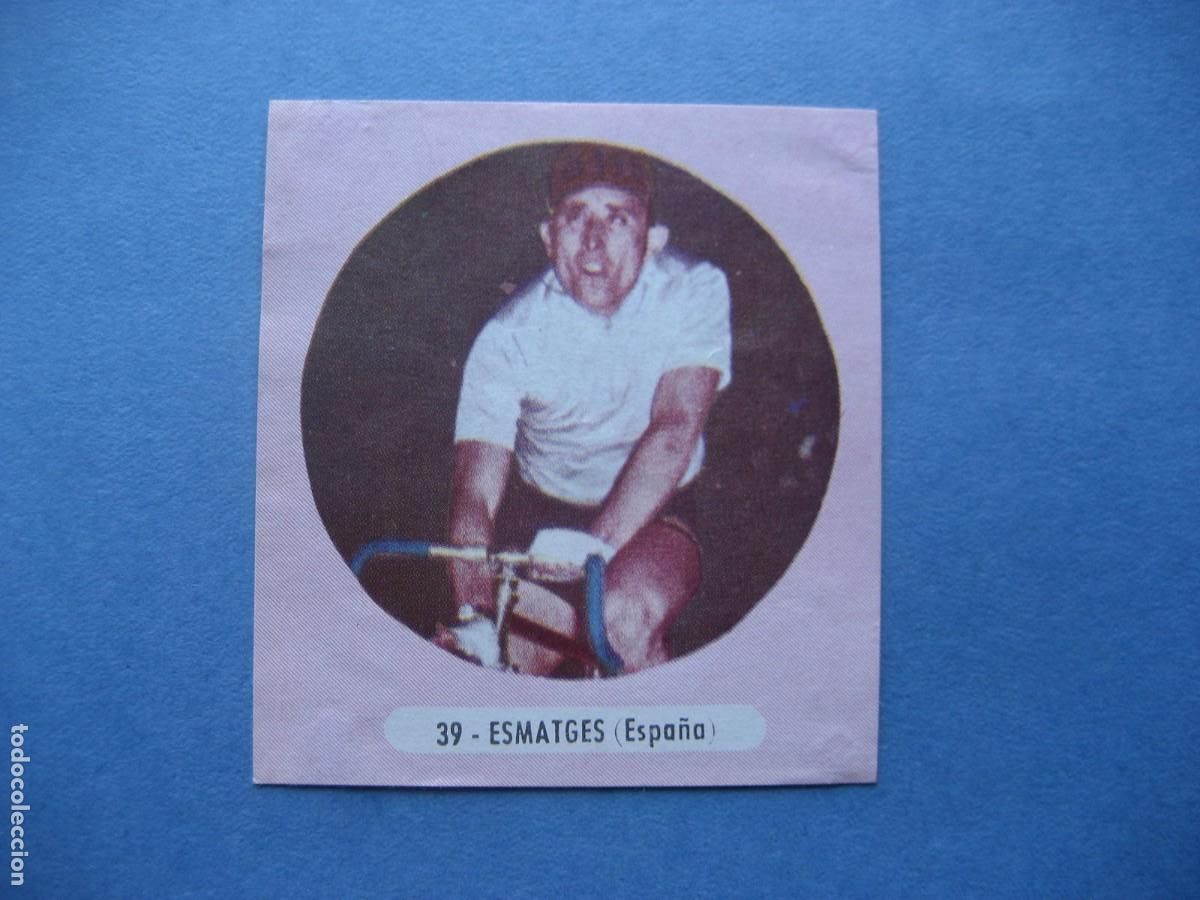 Coleccionismo deportivo: CICLISMO: CROMO N&ordm; 39 ESMATGES - FIGURAS DEL CICLISMO - EXCLUSIVAS TRIUNFO 1962