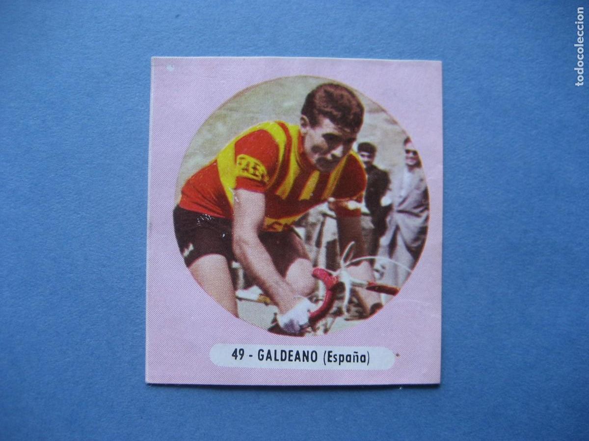 Coleccionismo deportivo: CICLISMO: CROMO N&ordm; 49 GALDEANO - FIGURAS DEL CICLISMO - EXCLUSIVAS TRIUNFO 1962