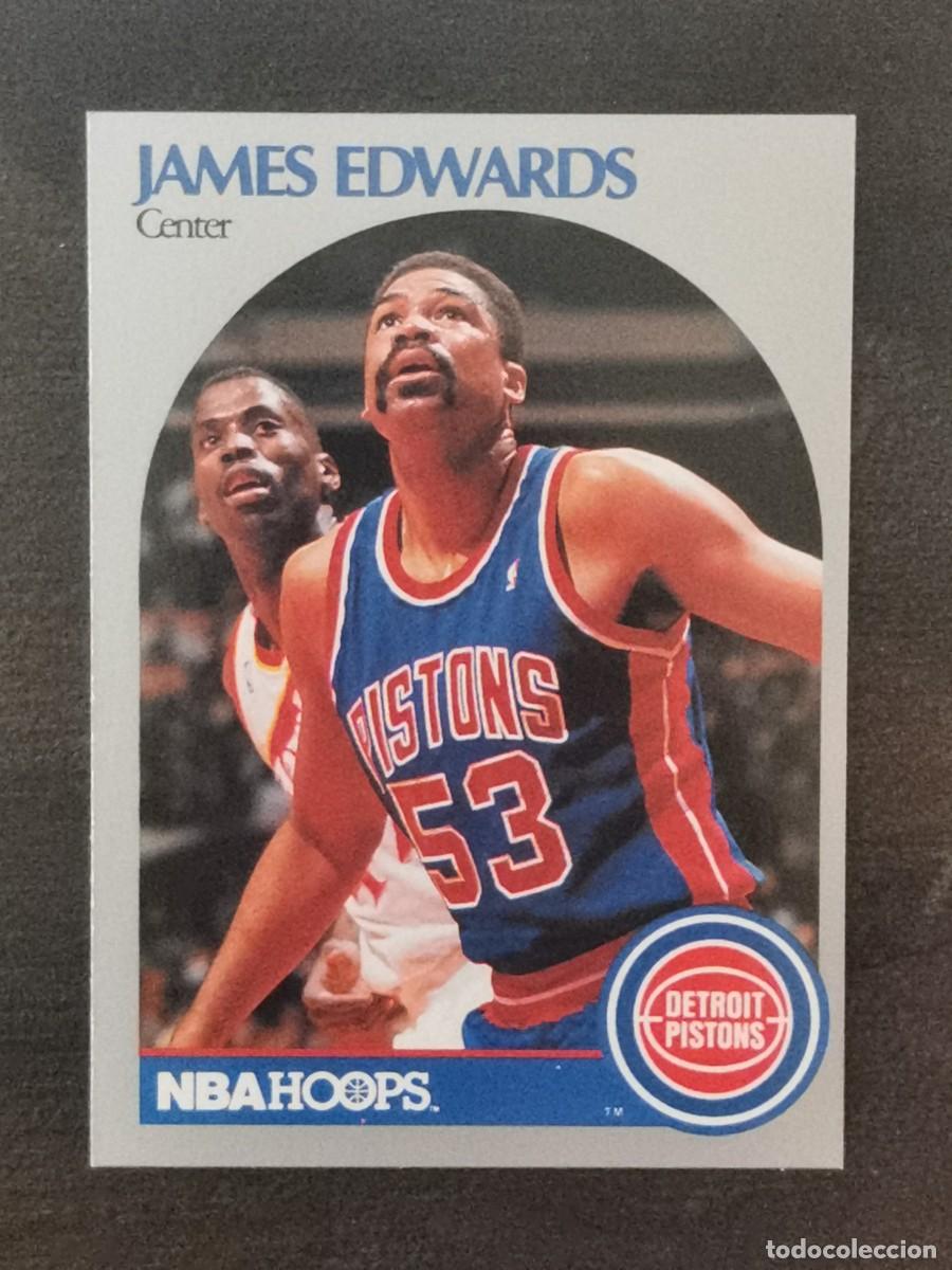 Coleccionismo deportivo: NBA Hoops 1990/91 #104 James Edwards Detroit Pistons NBA Card