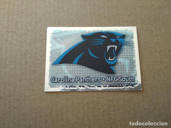 Coleccionismo deportivo: 355 ESCUDO LOGO CAROLINA PANTHERS CROMO STICKER F&Uacute;TBOL AMERICANO FOOTBALL PANINI NFL 2012