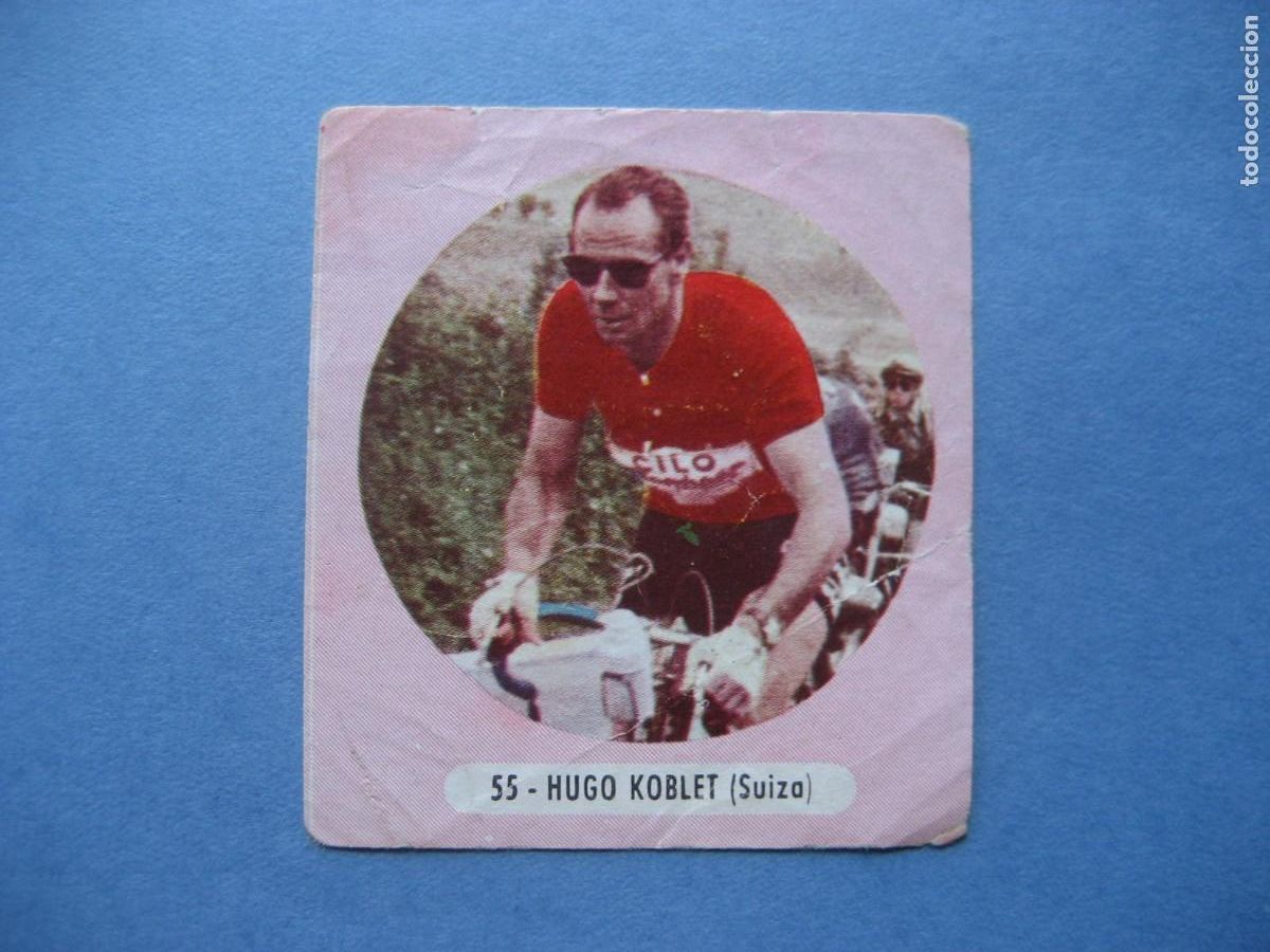 Coleccionismo deportivo: CICLISMO: CROMO N&ordm; 55 HUGO KOBLET - FIGURAS DEL CICLISMO - EXCLUSIVAS TRIUNFO 1962
