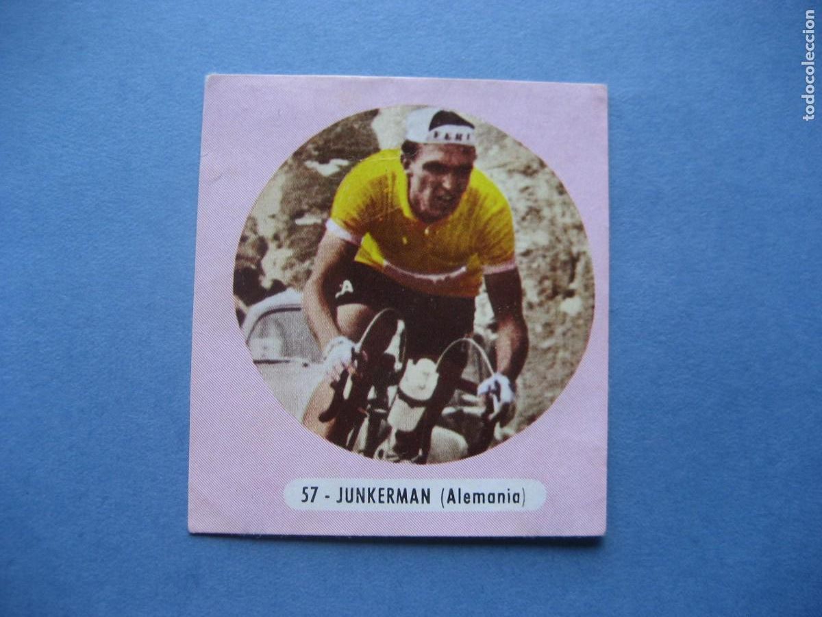 Coleccionismo deportivo: CICLISMO: CROMO N&ordm; 57 JUNKERMAN - FIGURAS DEL CICLISMO - EXCLUSIVAS TRIUNFO 1962
