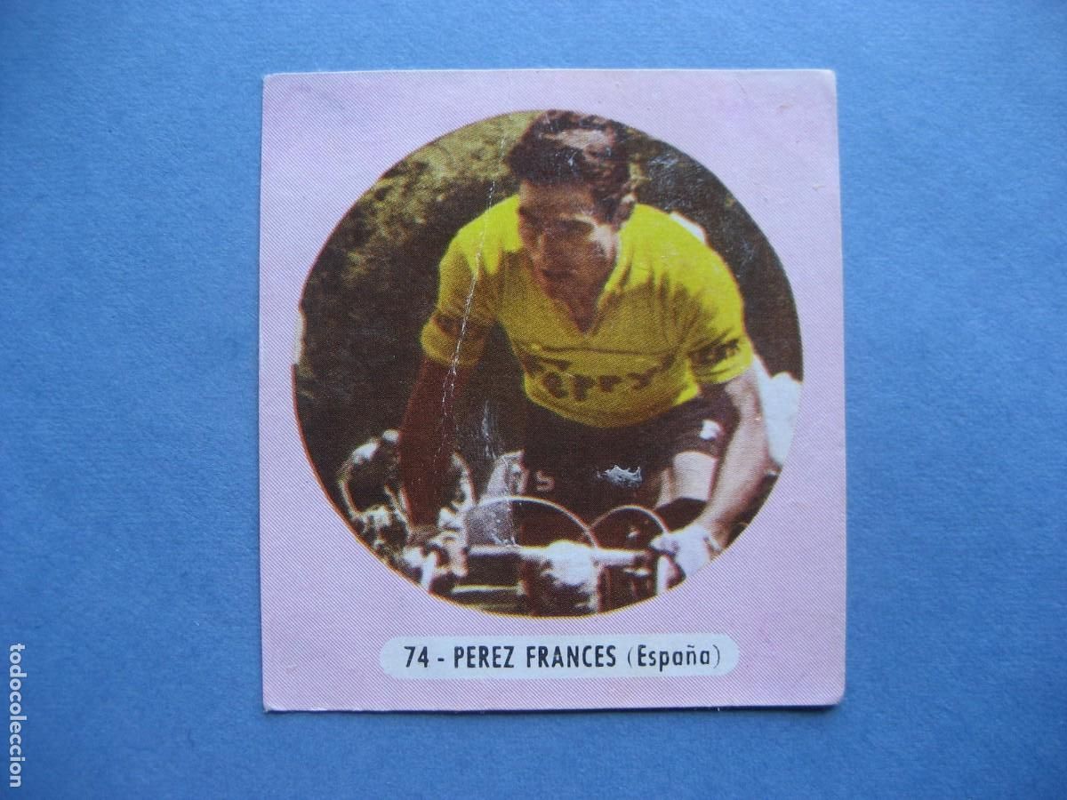 Coleccionismo deportivo: CICLISMO: CROMO N&ordm; 74 PEREZ FRANCES - FIGURAS DEL CICLISMO - EXCLUSIVAS TRIUNFO 1962