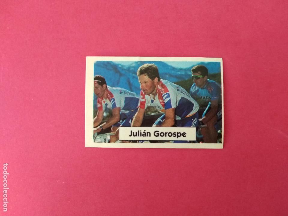 Coleccionismo deportivo: CICLISMO LA VUELTA CICLISTA DE BIMBO 1994 CROMO NUNCA PEGADO BANESTO N&ordm; 33 JULIAN GOROSPE