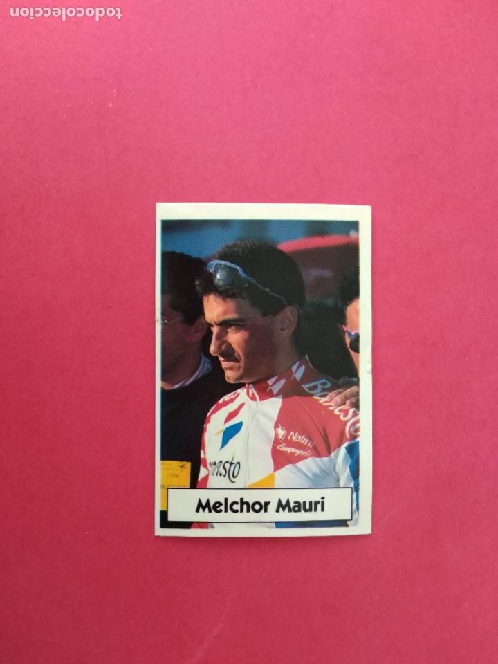 Coleccionismo deportivo: CICLISMO LA VUELTA CICLISTA DE BIMBO 1994 CROMO NUNCA PEGADO BANESTO N&ordm; 35 MELCHOR MAURI