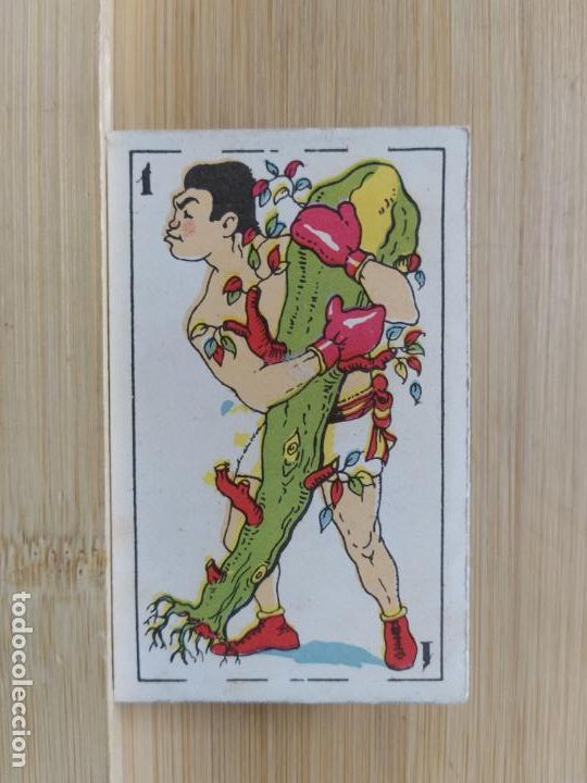 Coleccionismo deportivo: PAULINO UZCUDUN-BARAJA BOXEO-CARTA CROMO ANTIGUO-VER FOTOS-(K-11.085-15)