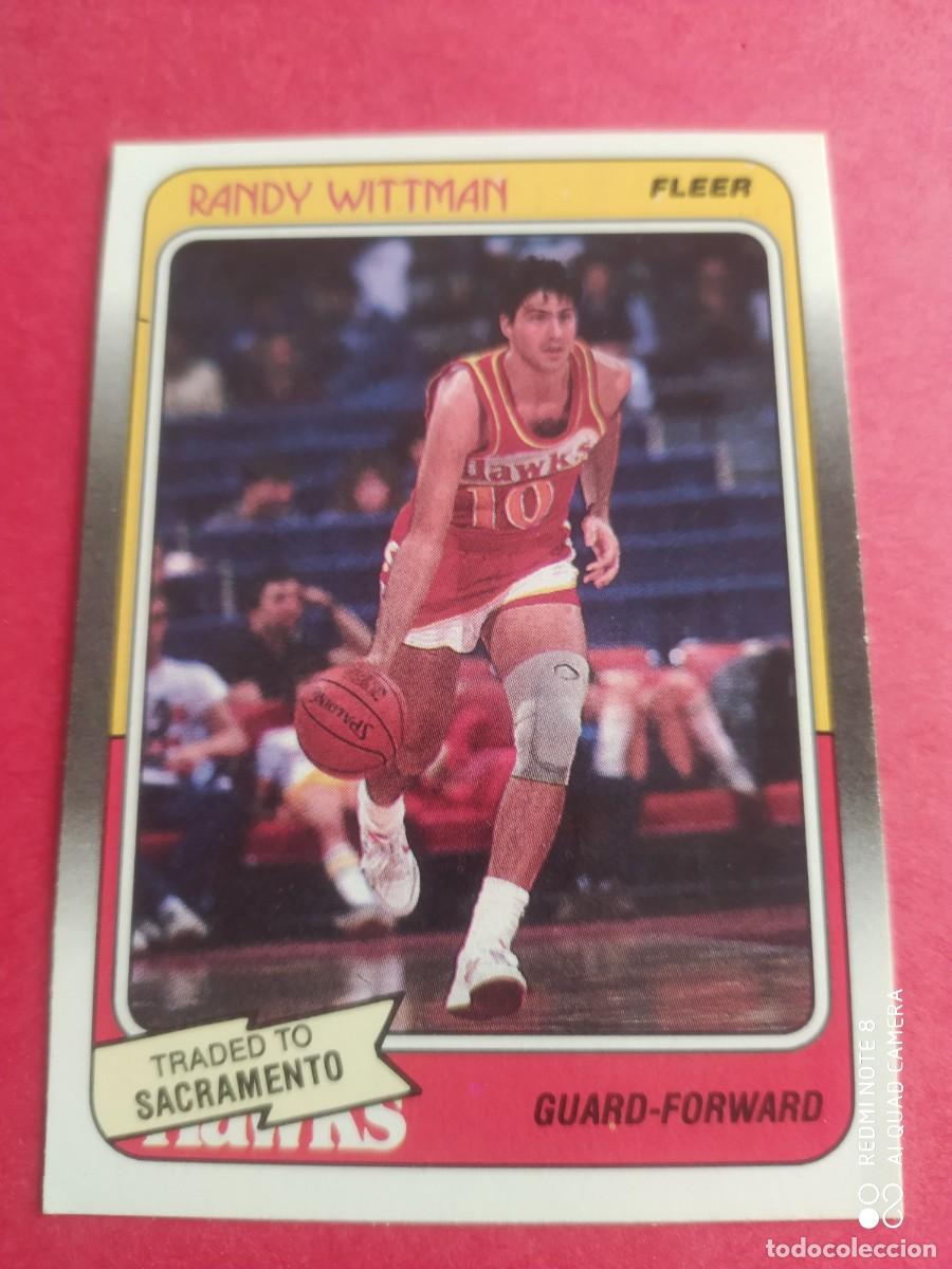 Coleccionismo deportivo: 7 RANDY WITTMAN TRADED TO SACRAMENTO NBA FLEER 1988 TRADING CARD BALONCESTO NUEVO K1