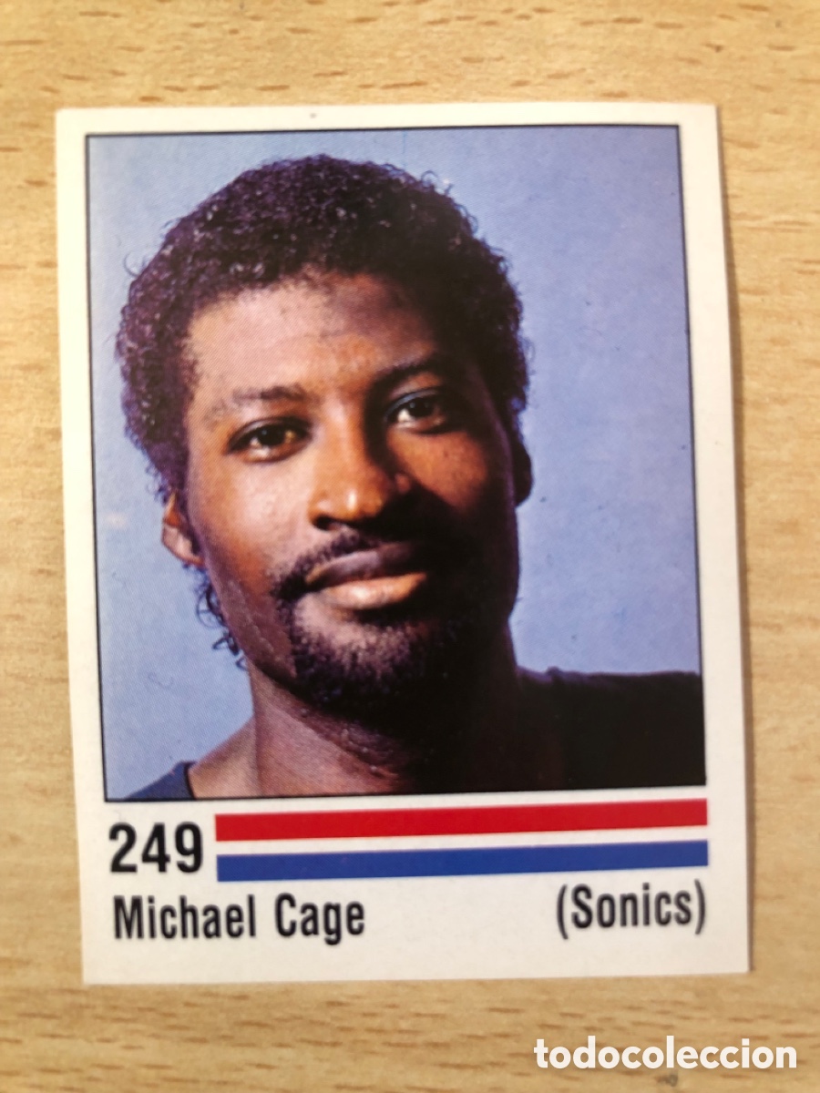 Coleccionismo deportivo: # 249 Michael Cage Seatle Supersonics NBA Panini Basket 89 sin pegar
