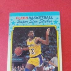 Coleccionismo deportivo: MAGIC JOHNSON LAKERS 6 FLEER BASKETBALL SUPER STAR STICKER FLEER 1988 ,N2