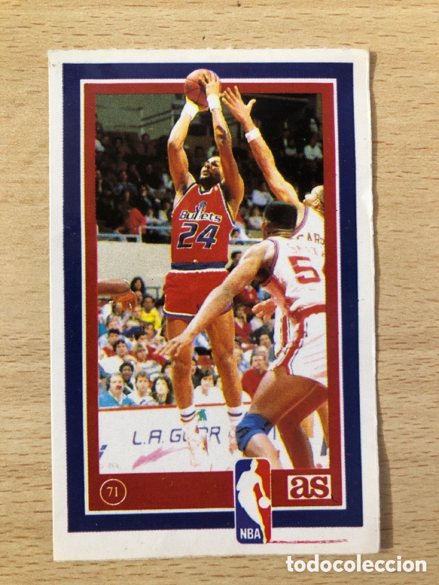 Coleccionismo deportivo: # 71 Jeft Malone Washington Bullets Los ases de la NBA 1989 sin pegar