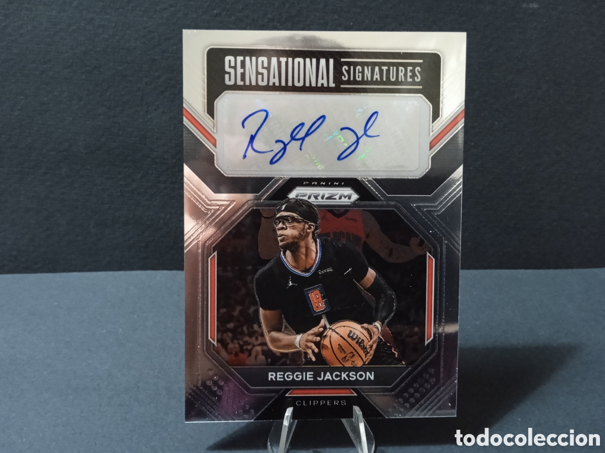 Coleccionismo deportivo: autografo REGGIE JACKSON NBA BASKET BALONCESTO PANINI PRIZM 2022 2023 22 23 AUTO SIGNED FIRMADO TCG