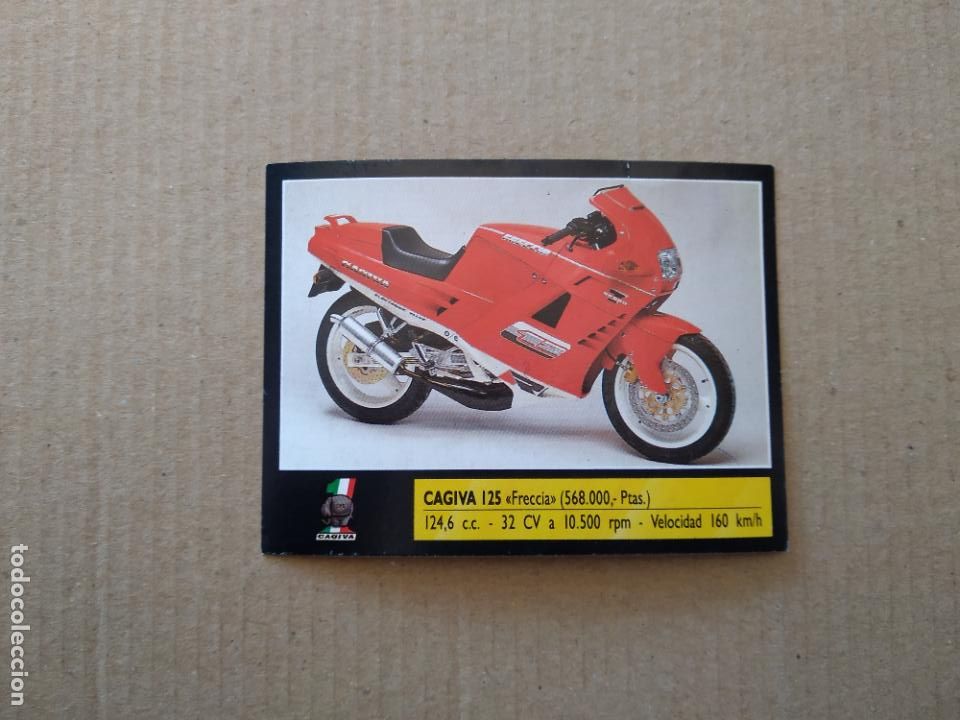 Coleccionismo deportivo: 5 CAGIVA 125 FRECCIA MOTO CROMO MOTOR 16 EDICIONES ESTE 1990