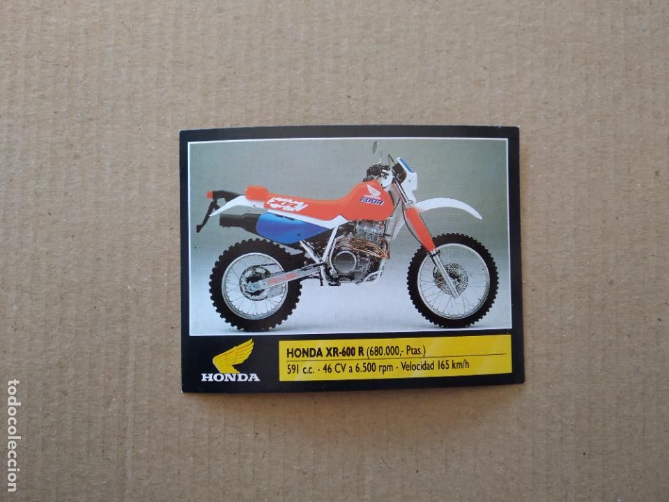 Coleccionismo deportivo: 106 HONDA XR-600 R MOTO CROMO MOTOR 16 EDICIONES ESTE 1990