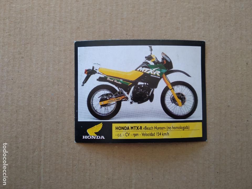 Coleccionismo deportivo: 107 HONDA MTX-R BEACH HUNTER MOTO CROMO MOTOR 16 EDICIONES ESTE 1990