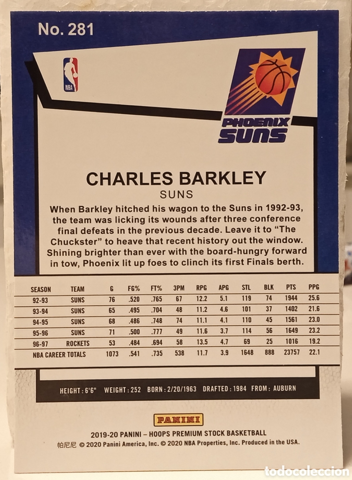 Coleccionismo deportivo: CHARLES BARKLEY HOOPS - Foto 2