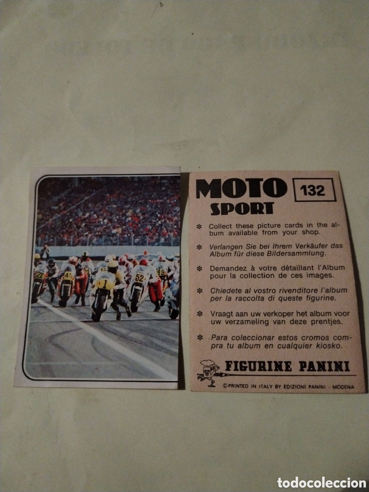 Collezionismo sportivo: Cromo moto sport panini n&deg;132