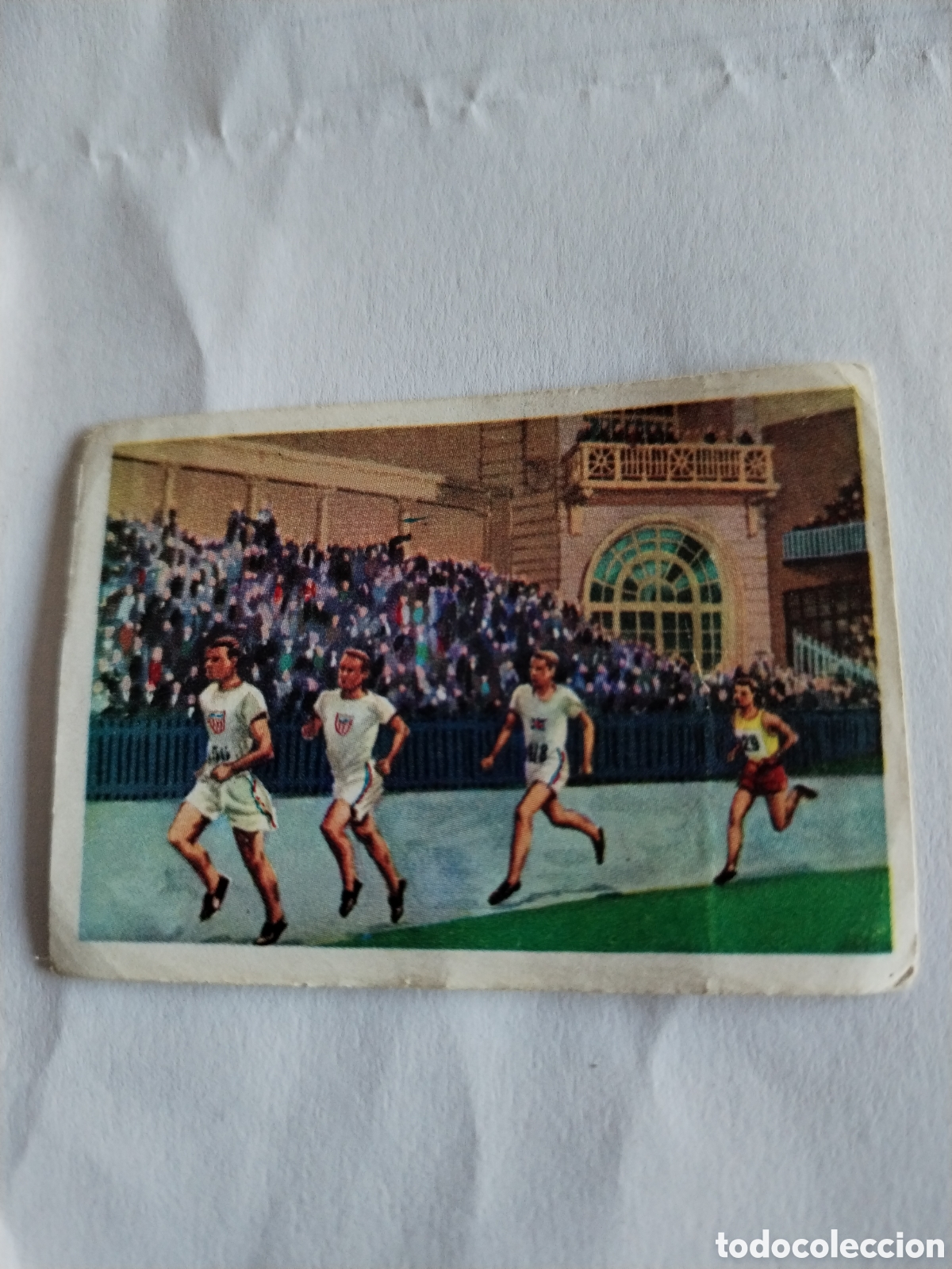 Sports collectibles: Cromo Nestl&eacute; los juegos ol&iacute;mpicos n&deg;68 despegado atletismo