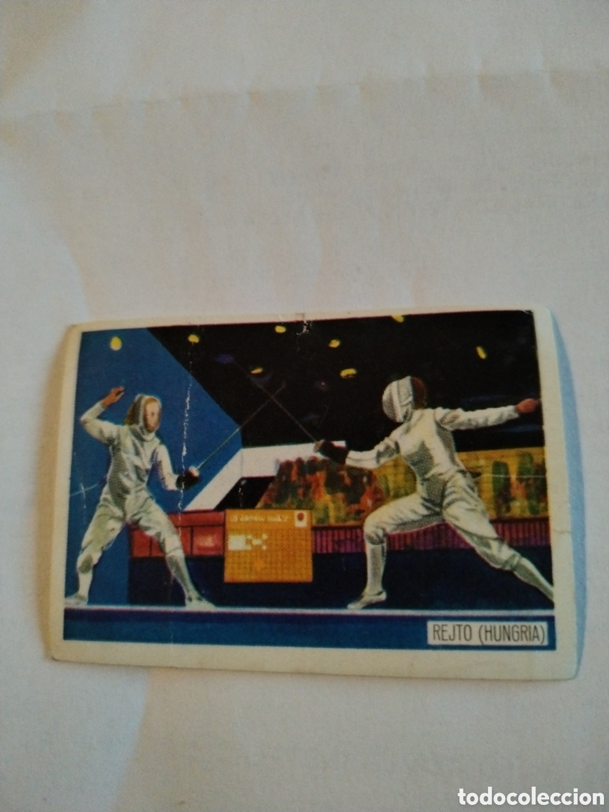 Coleccionismo deportivo: Cromo Nestl&eacute; los juegos ol&iacute;mpicos n&deg;245 esgrima Rejto Hungr&iacute;a