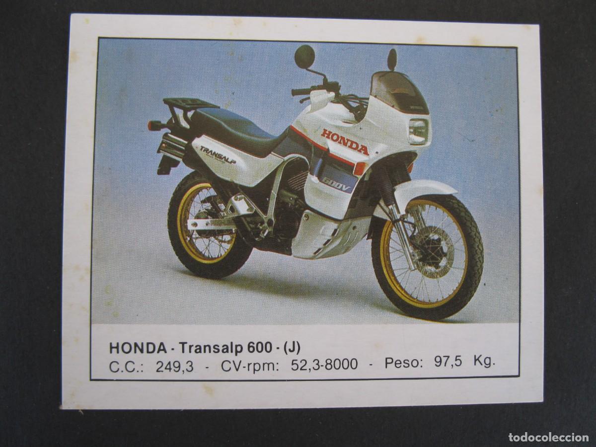 Coleccionismo deportivo: MOTOS - CROMO N&ordm; 74 - HONDA TRANSALP 600 (J) - EDICIONES UNIDAS - NUNCA PEGADO.