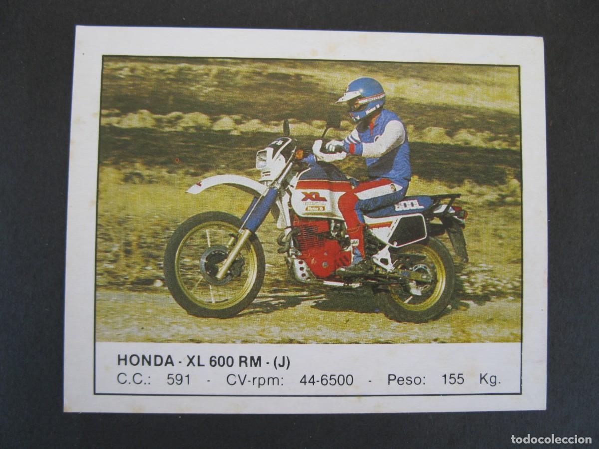 Coleccionismo deportivo: MOTOS - CROMO N&ordm; 72 - HONDA XL 600 RM (J) - EDICIONES UNIDAS - NUNCA PEGADO.
