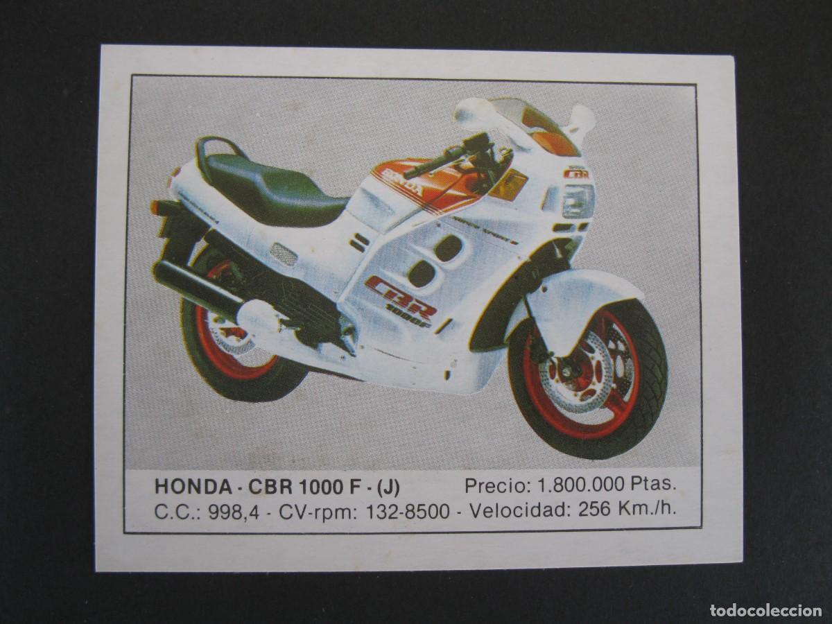 Coleccionismo deportivo: MOTOS - CROMO N&ordm; 68 - HONDA CBR 1000 F (J) - EDICIONES UNIDAS - NUNCA PEGADO.