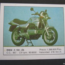 Coleccionismo deportivo: MOTOS - CROMO Nº 17 - BMW K 100 (D) - EDICIONES UNIDAS - NUNCA PEGADO.