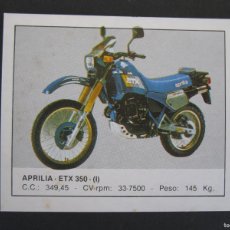 Coleccionismo deportivo: MOTOS - CROMO Nº 6 - APRILIA ETX 350 (I) - EDICIONES UNIDAS - NUNCA PEGADO.