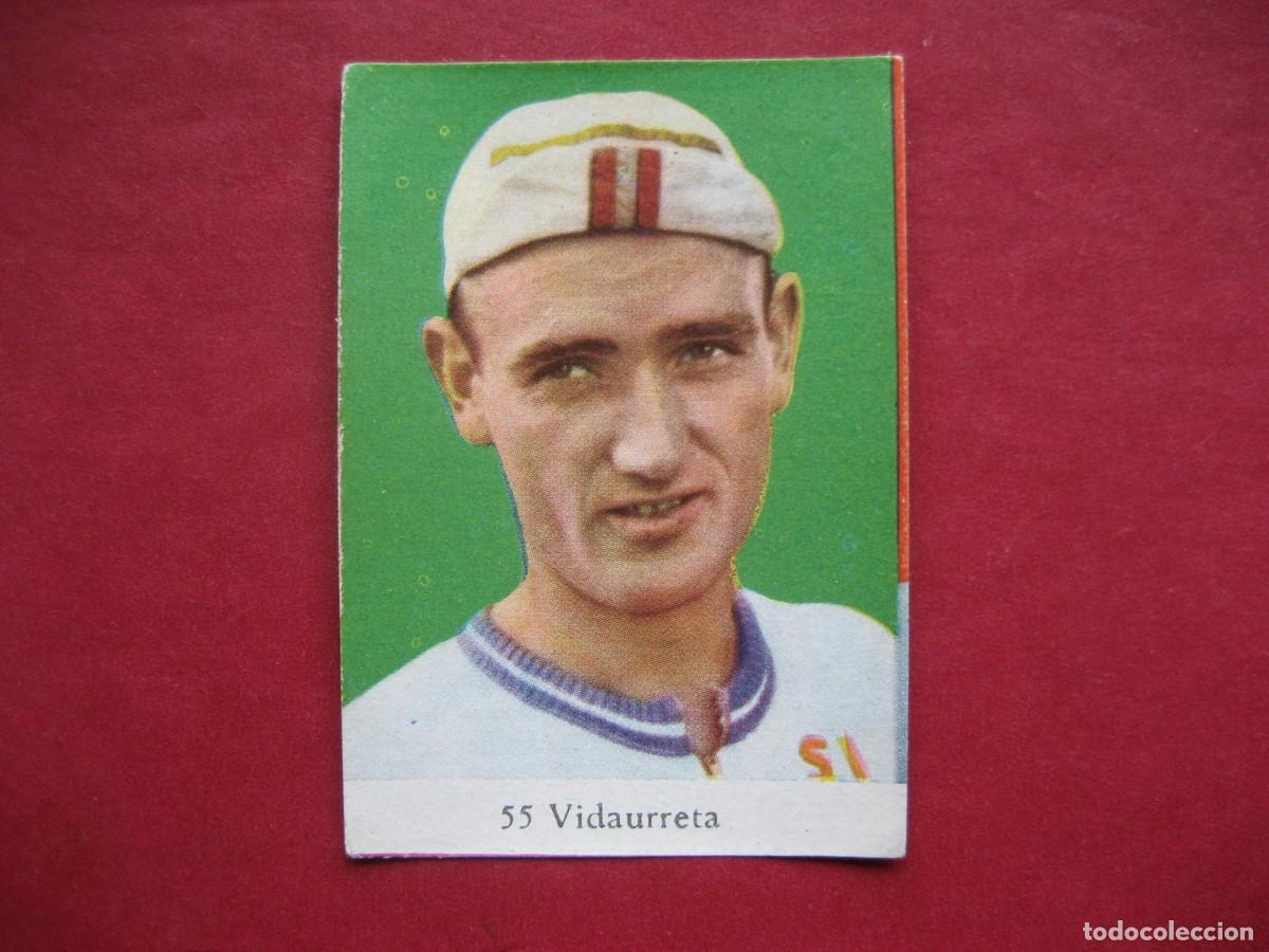 Coleccionismo deportivo: CICLISMO: ASES DEL PEDAL - CICLISTA N&ordm; 55 VIDAURRETA - ALBUM AUTOGRAFO