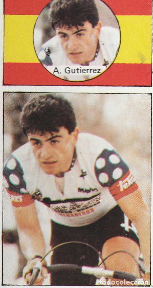 Coleccionismo deportivo: 10498 -CROMO VUELTA CICLISTA ASES DEL PEDAL EDITORIAL J. MERCHANTE 1987 -A.GUTIERREZ