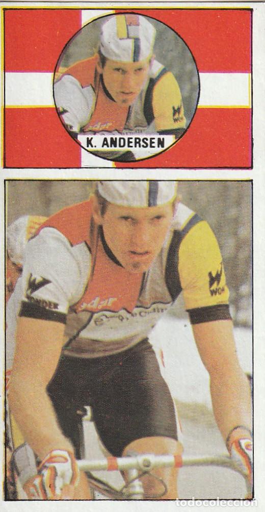 Coleccionismo deportivo: 10498 -CROMO VUELTA CICLISTA ASES DEL PEDAL EDITORIAL J. MERCHANTE 1987 -K.ANDERSEN