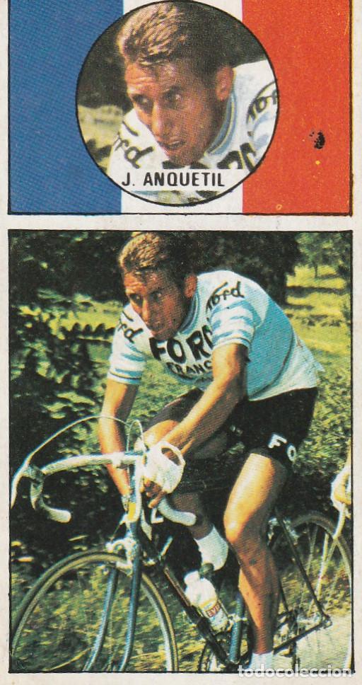 Coleccionismo deportivo: 10498 -CROMO VUELTA CICLISTA ASES DEL PEDAL EDITORIAL J. MERCHANTE 1987 -J.ANQUETIL