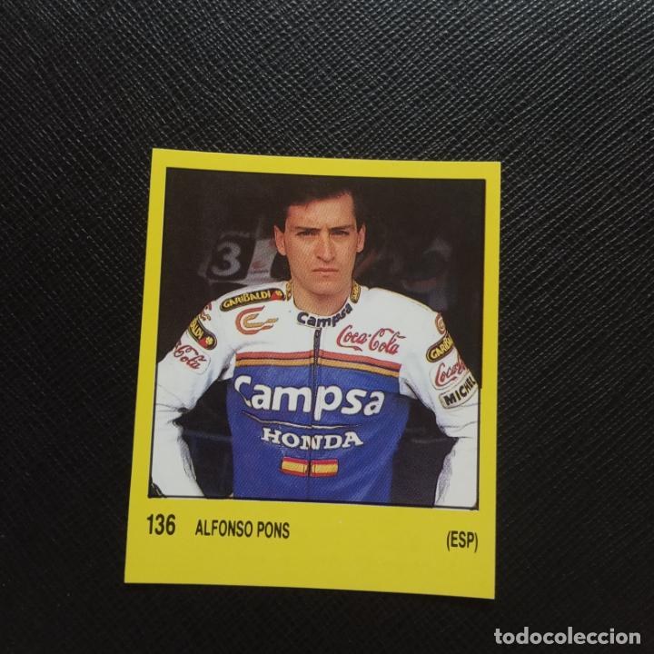 Colecionismo desportivo: ALFONSO PONS 136 ESPA&Ntilde;A MOTOCICLISMO PANINI SUPERSPORT FUTBOL 1988 CROMO - SIN PEGAR - A56 PG100
