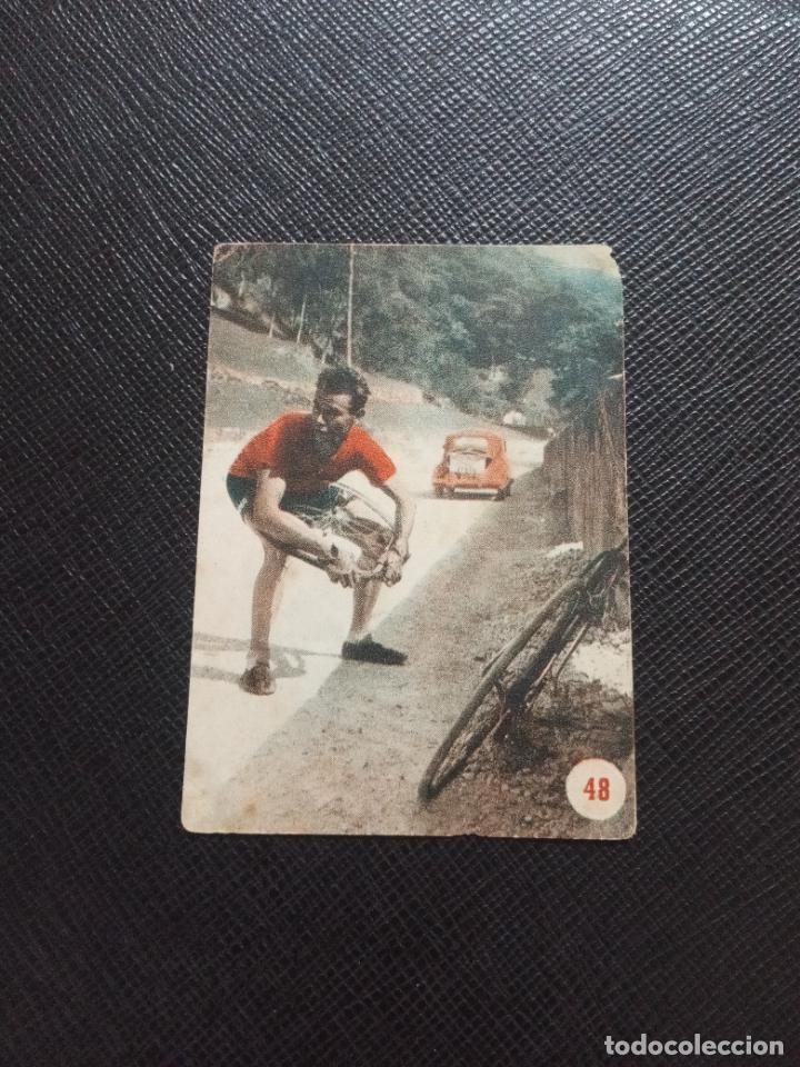 Coleccionismo deportivo: HUGO KOBLET 48 CICLISMO ESCENAS DEPORTIVAS FHER 1953 CROMO - SIN PEGAR - A104 PG10
