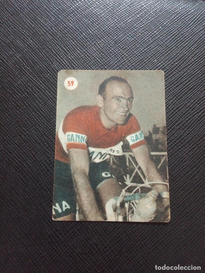 Coleccionismo deportivo: FIORENZIO MAGNI 59 CICLISMO ESCENAS DEPORTIVAS FHER 1953 CROMO - SIN PEGAR - A104 PG10