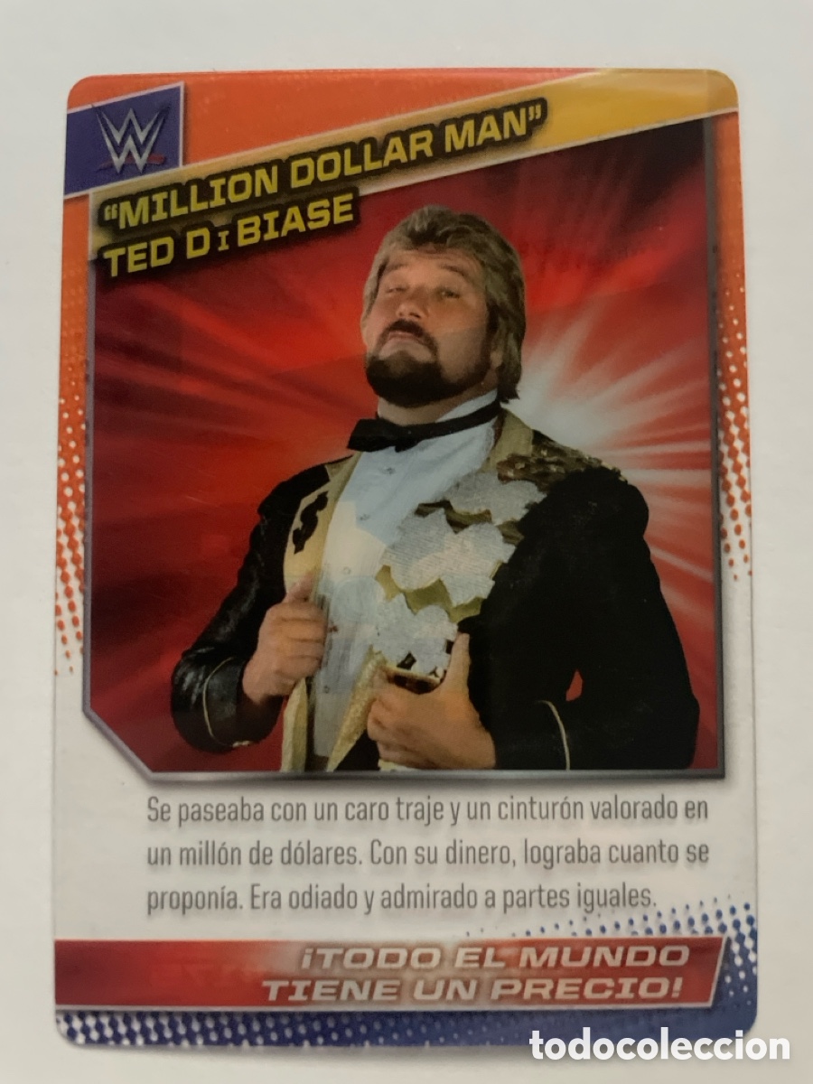 Coleccionismo deportivo: WWE ACTION CARDS 2015 PANINI MILLION DOLLAR MAN TED DIBIASE 175