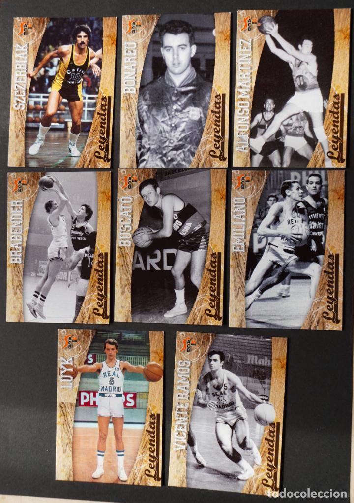 Collezionismo sportivo: 8 cromos de Leyendas de ACB 08/09, numeros 336,337,338,339,340,341,342 y 343