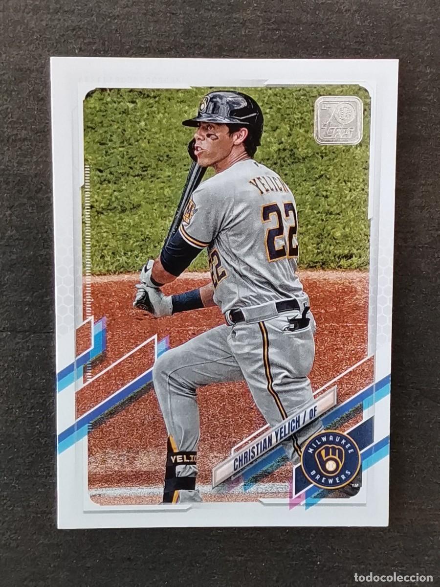 Colecionismo desportivo: Topps Baseball 2021 #100 Christian Yelich Milwaukee Brewers MLB Card