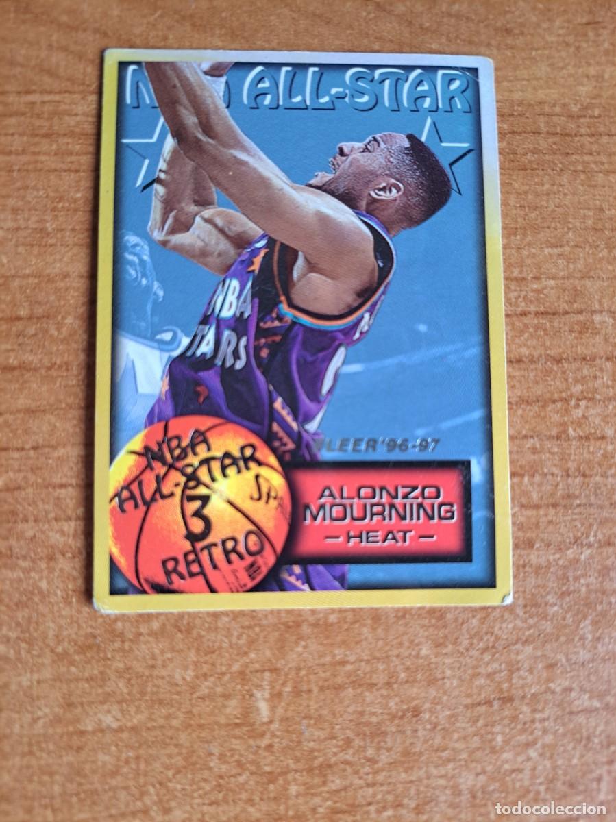 Coleccionismo deportivo: ALONZO MOURNING - FLEER 96-97, NBA ALL-STAR 3 RETRO N&ordm; 322 - HEAT