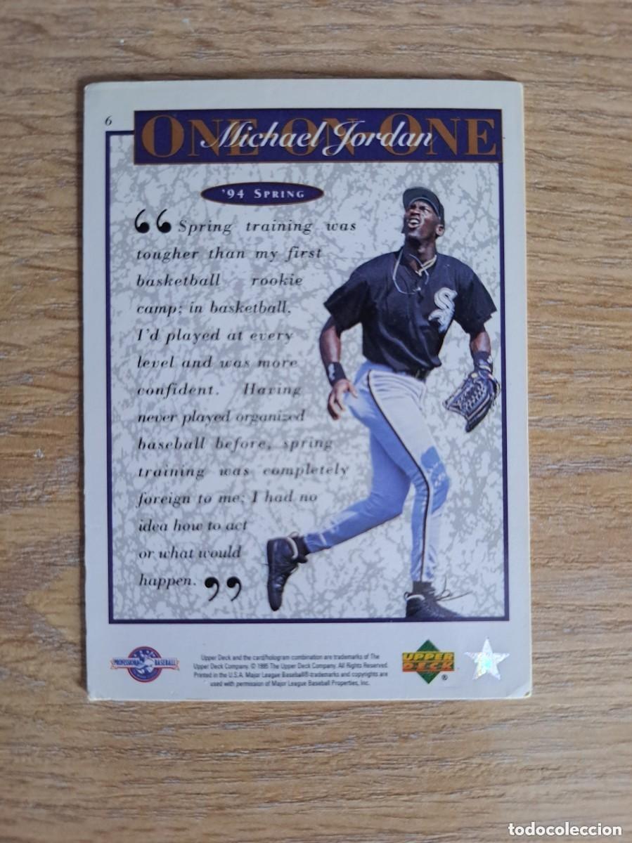 Coleccionismo deportivo: MICHAEL JORDAN - UPPER DECK 1995 - SPRING, ONE ON ONE - Foto 2