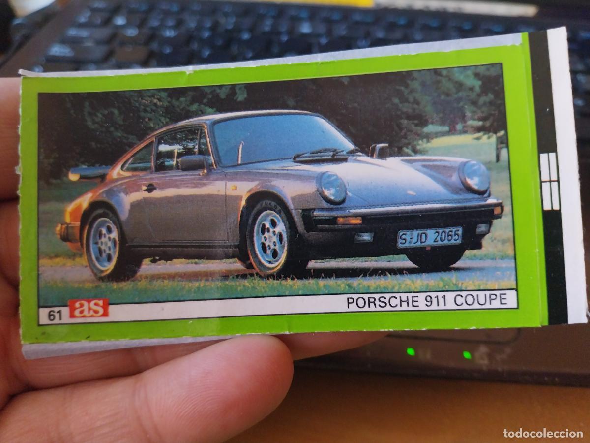 Coleccionismo deportivo: PORSCHE 911 COUPE AUTOMOVILISMO A&Ntilde;OS 80 PROMOCIONAL DIARIO AS CROMO ADHESIVO 9,2 X 5CM