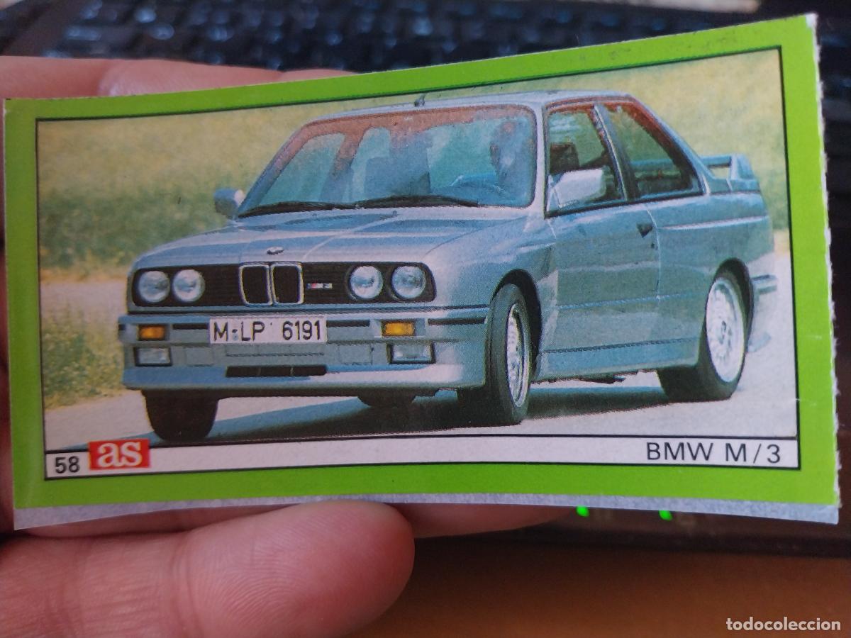 Coleccionismo deportivo: BMW M3 * AUTOMOVILISMO A&Ntilde;OS 80 PROMOCIONAL DIARIO AS CROMO ADHESIVO 9,2 X 5CM